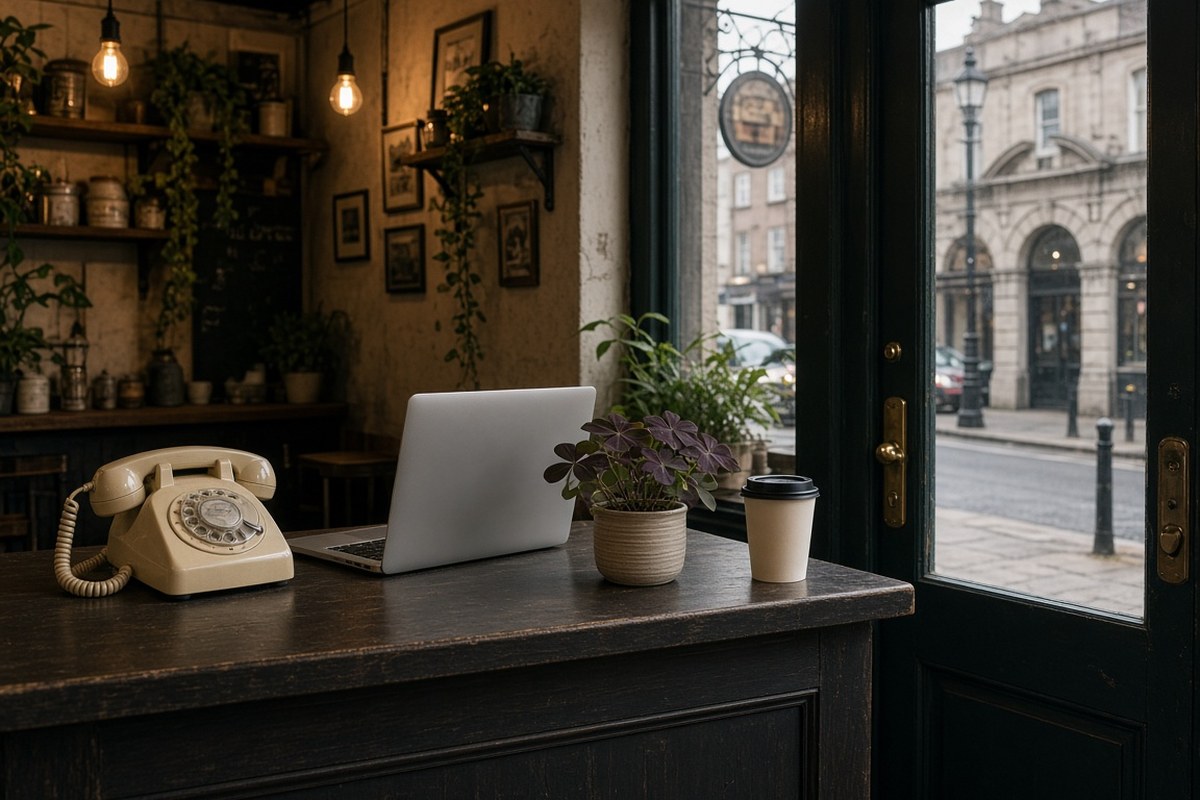 Clover Roast desk ready for a booked visit